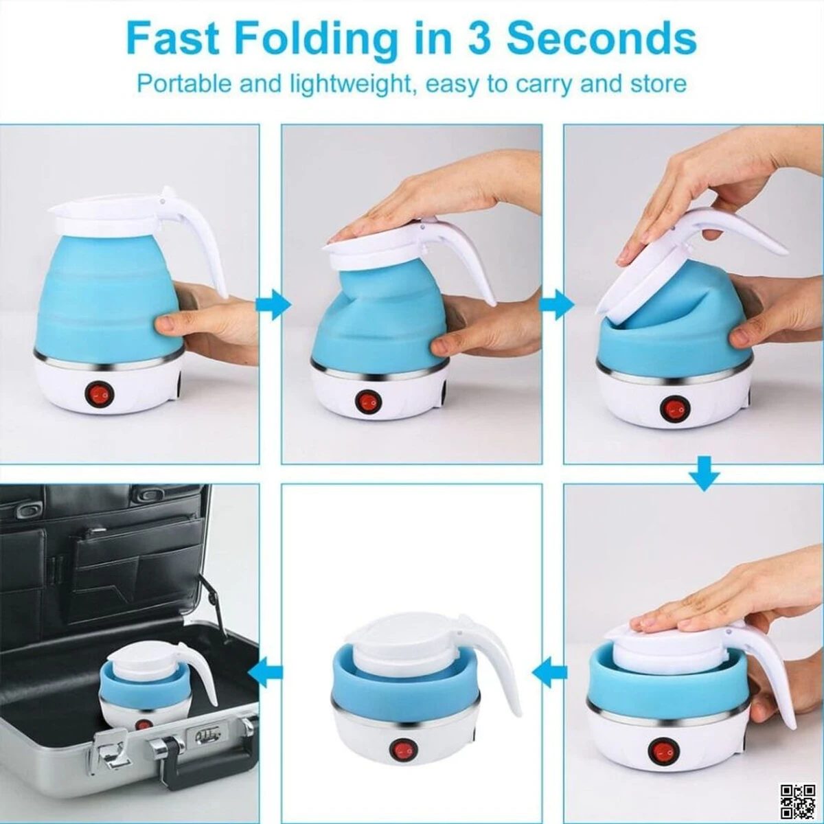 Folding Travel Electric Kettle - Thumbnail 5