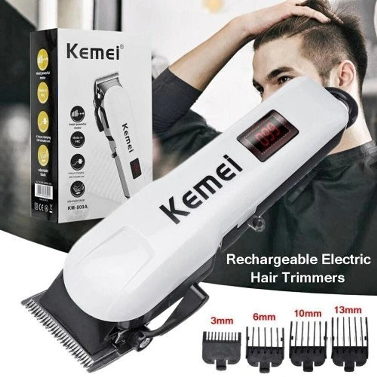 Kemei Trimmer Km-809A - Thumbnail 6