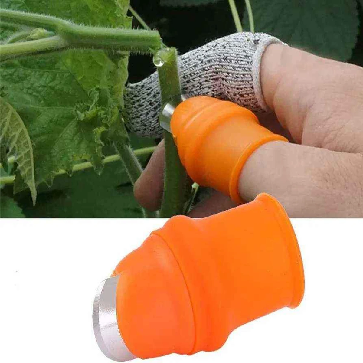 Silicone Vegetables Finger Cutter ( 5 Piece = 1 Set) - Thumbnail 5