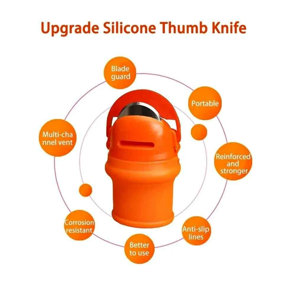 Silicone Vegetables Finger Cutter ( 5 Piece = 1 Set) - Thumbnail 6