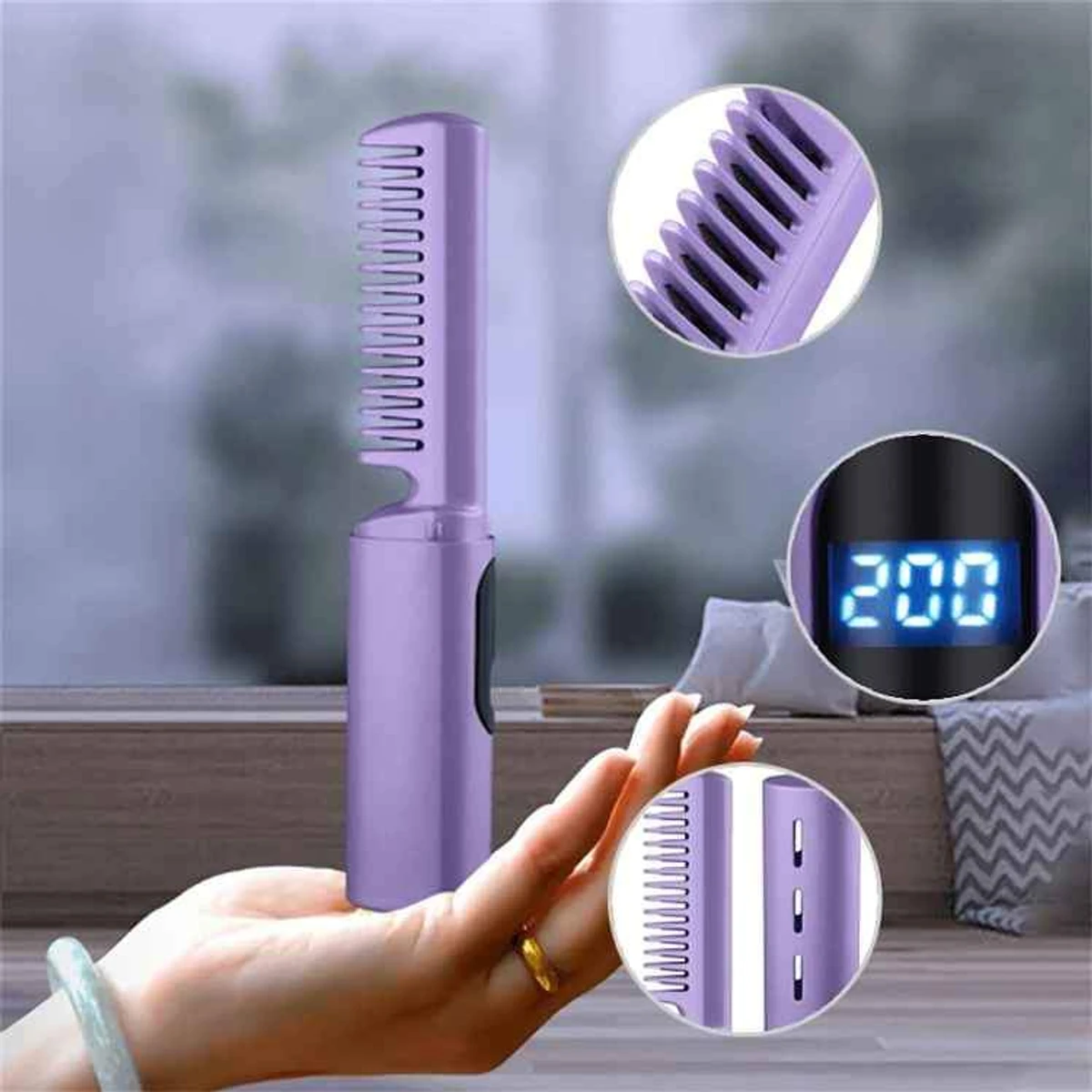 2 in 1 wireless hair straightener - Thumbnail 4