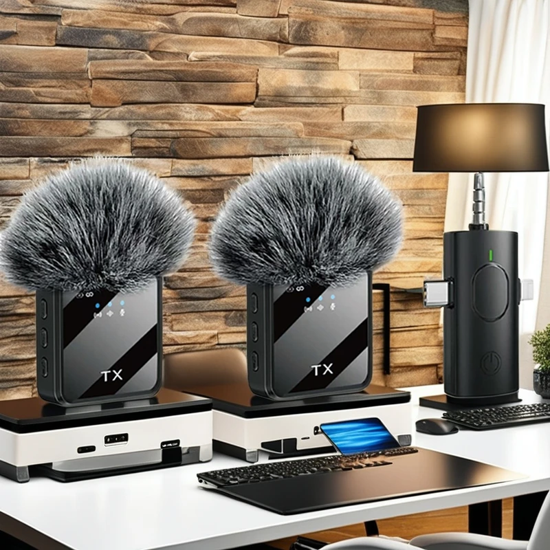 Portable F11 Wireless Microphone 3-in-1 Microphone Noise-cancelling