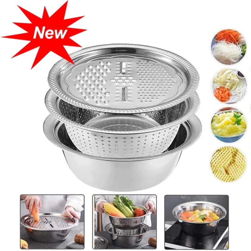 Vegetable Cutter with Drain Basket