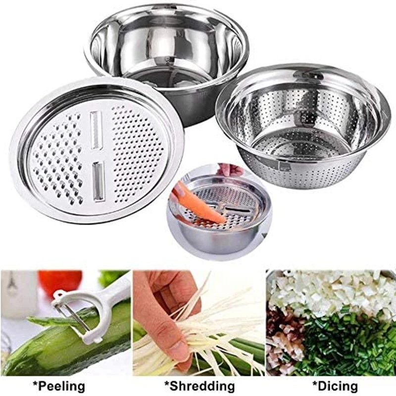 Vegetable Cutter with Drain Basket