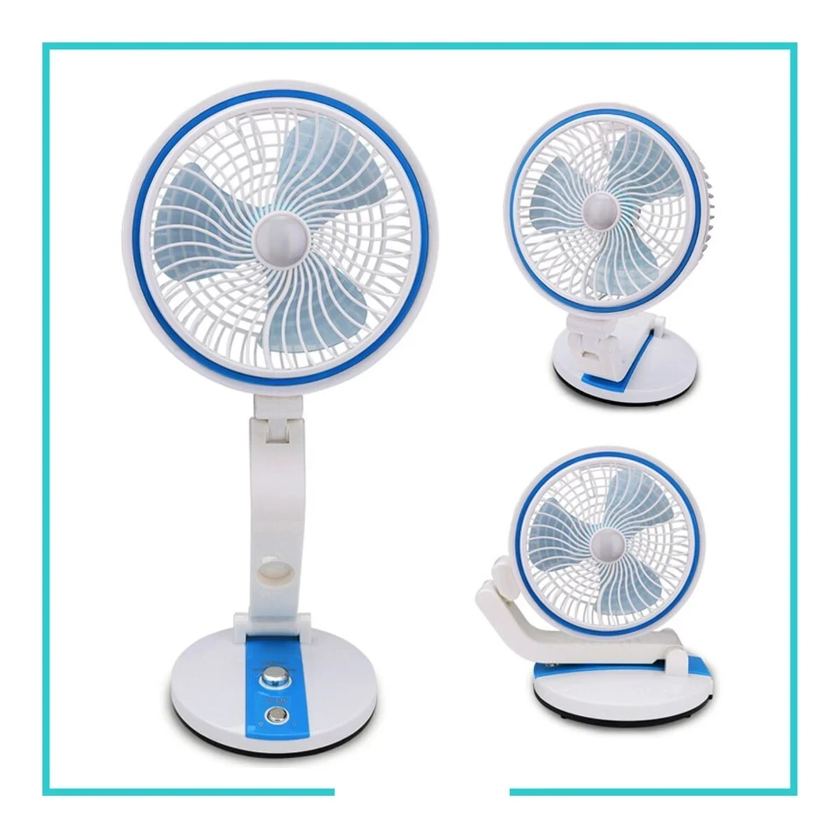 L R 2018 RECHARGEABLE & FOLDABLE FAN WITH LIGHT - Thumbnail 4
