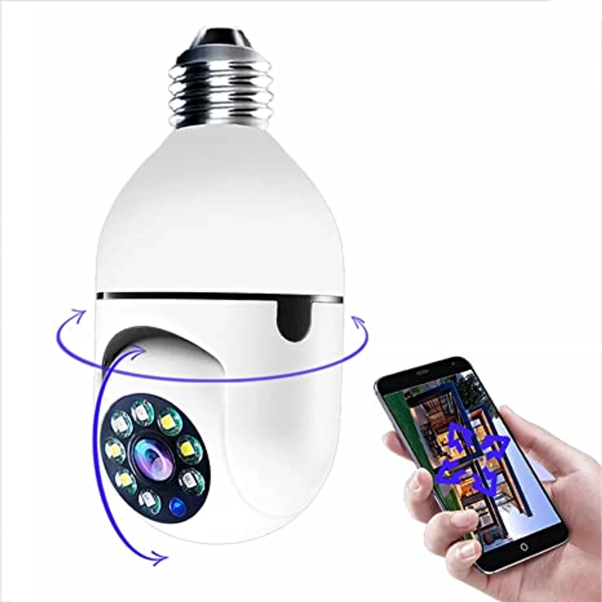 IP Bulb System 360° Moving Wi-Fi Camera - Thumbnail 3