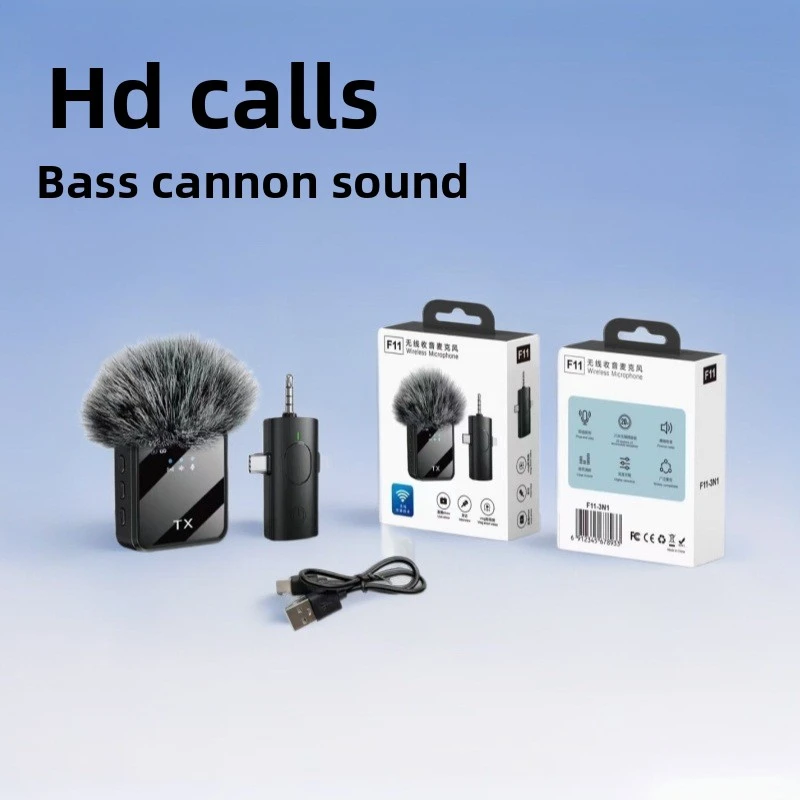 F11-2 Wireless Microphone For iPhone, Android and Camera - Thumbnail 3