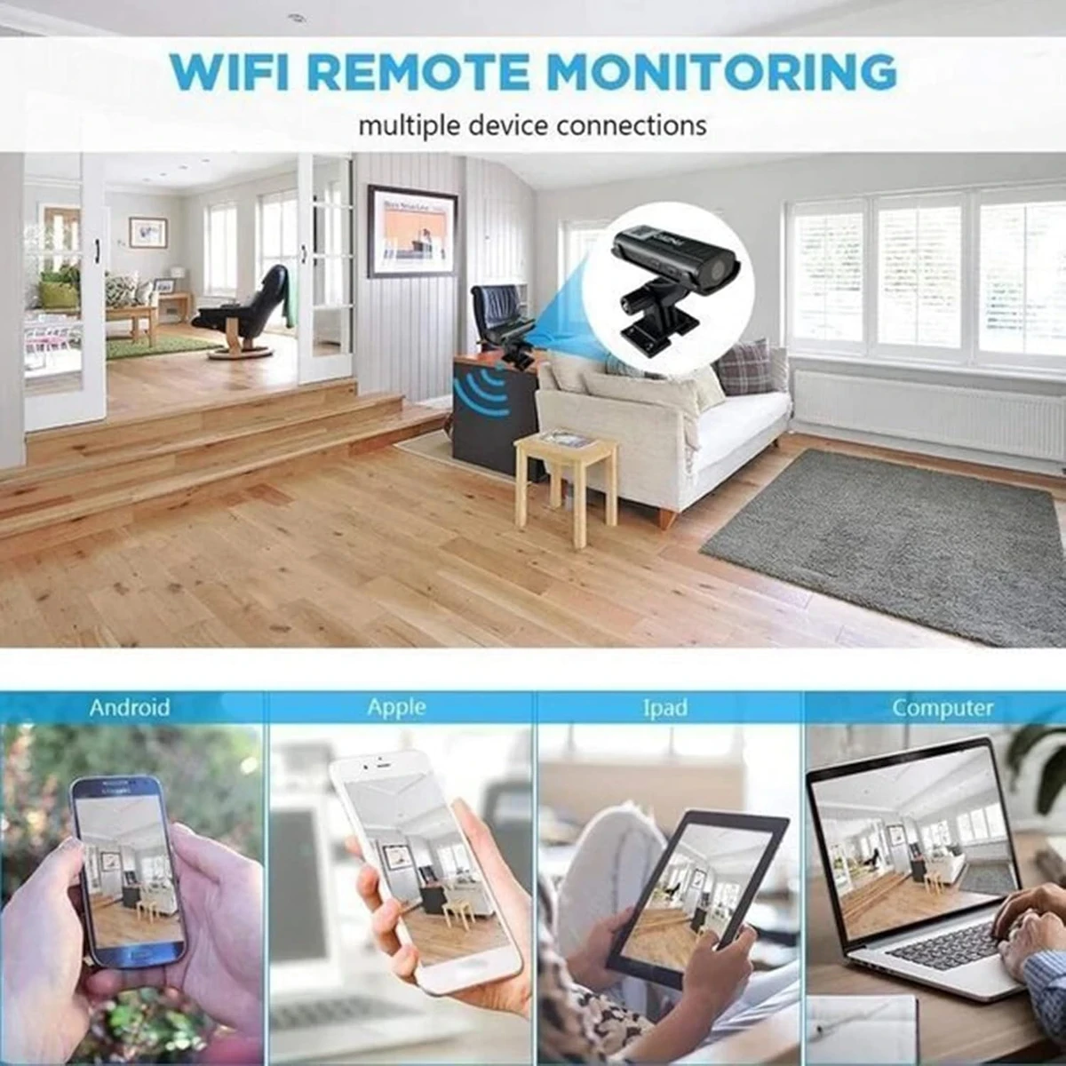 Smart Rechargeable Wi-Fi Camera - Thumbnail 6
