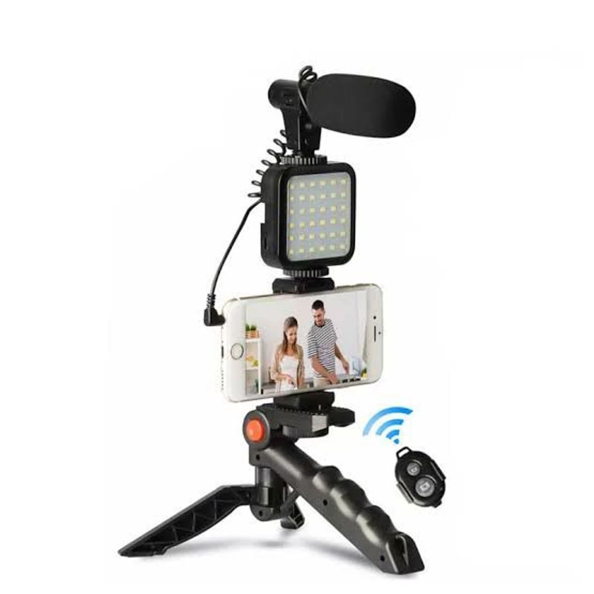 VIDEO KITS  WITH MICROPHONE LED FILL LIGHT MINI TRIPOD - Thumbnail 6