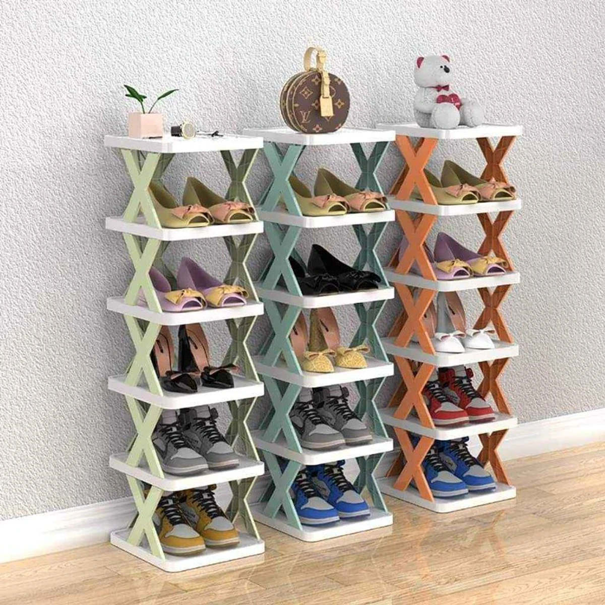 5 Layer Shoe Rack X Design - Thumbnail 8