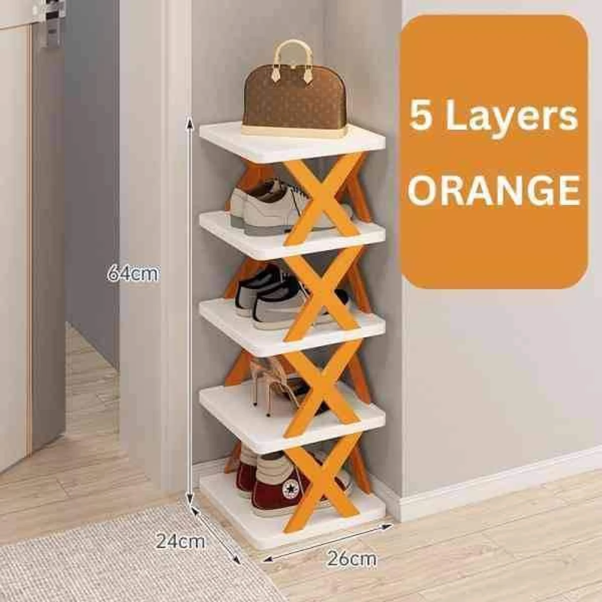 5 Layer Shoe Rack X Design - Thumbnail 7