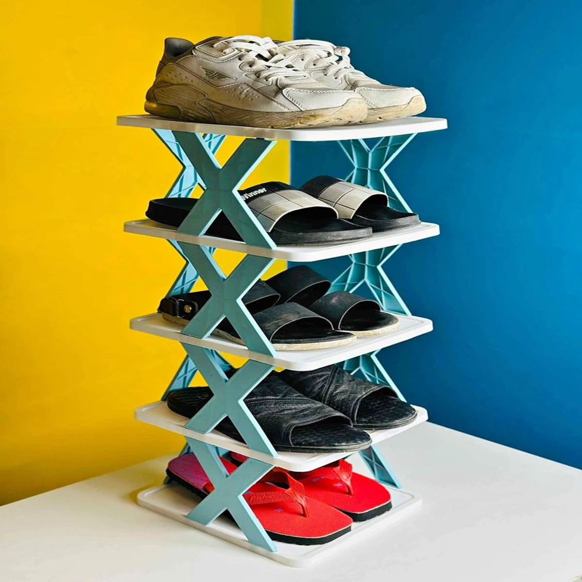 5 Layer Shoe Rack X Design - Thumbnail 6