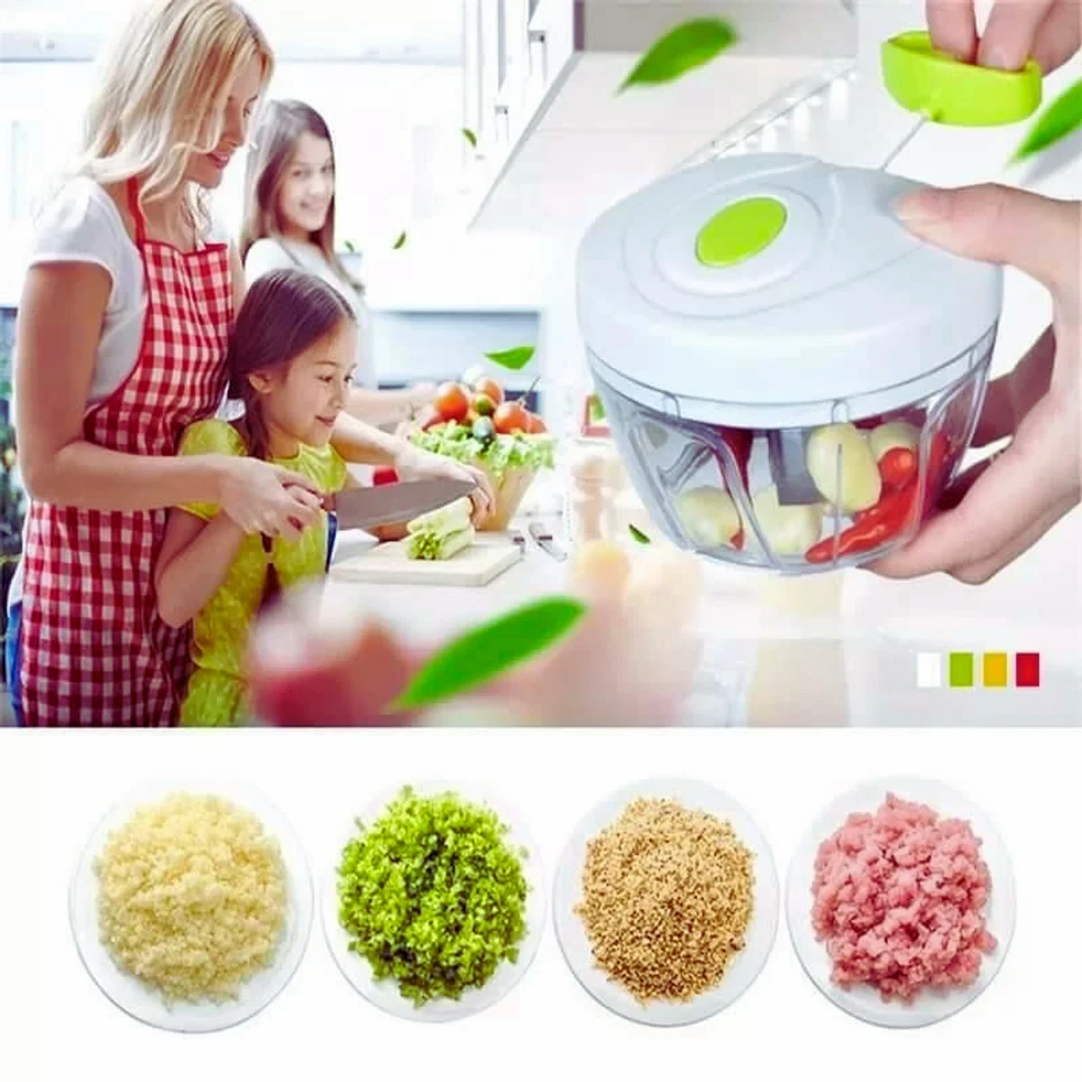 2 ইন ১ ভেজিটেবল কাটার - Thumbnail 3