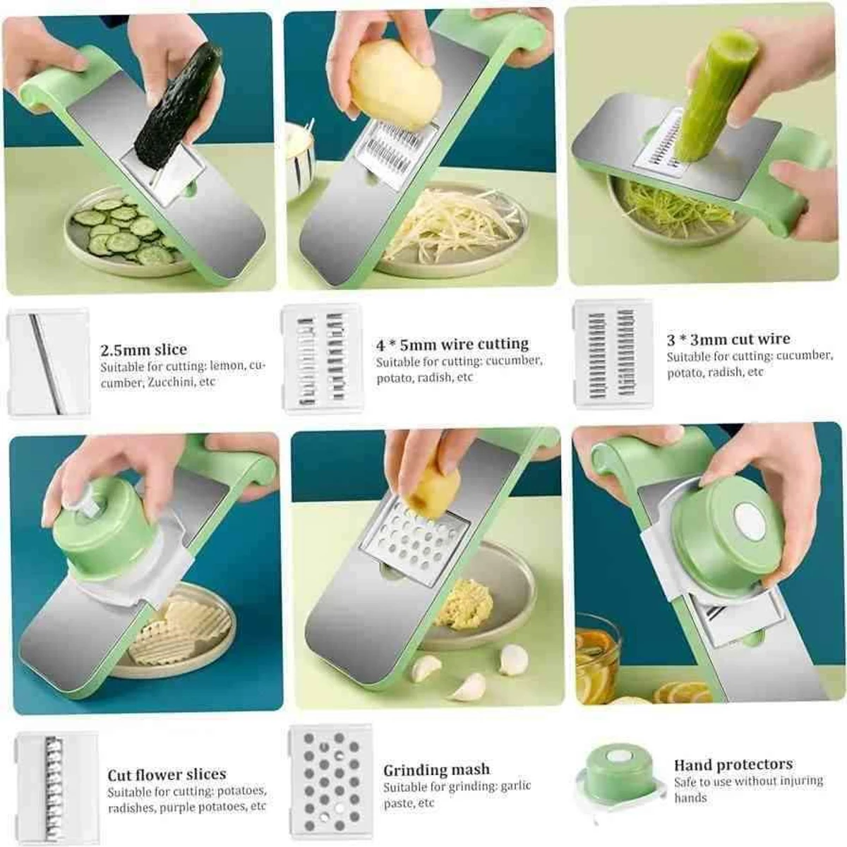5 in 1 vegetable cutter slicer - Thumbnail 5