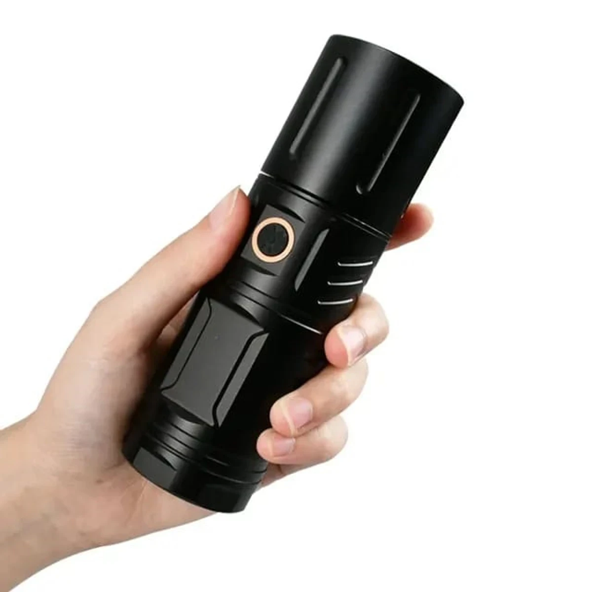 LED TORCH LIGHT, WATERPROOF STRONG LED FLASHLIGHT WITH POWER BANK - Thumbnail 6