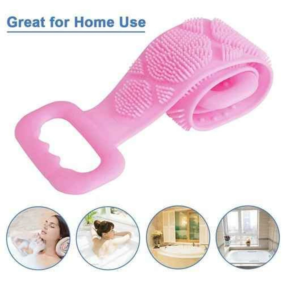 Silicon Body Scrubber Shower Brush Belt - Thumbnail 3