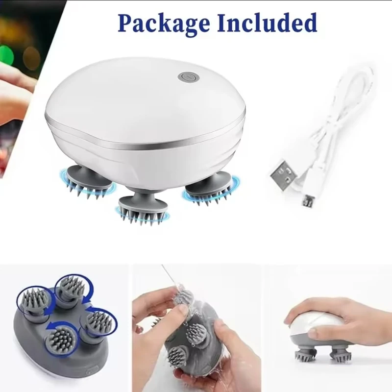 Head Massager for Hair Growth, Relaxation, and Stress Relief with Multiple Massage - Thumbnail 4