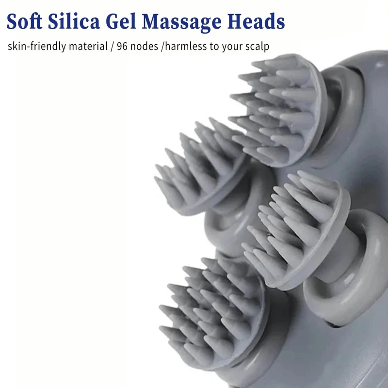 Head Massager for Hair Growth, Relaxation, and Stress Relief with Multiple Massage - Thumbnail 9