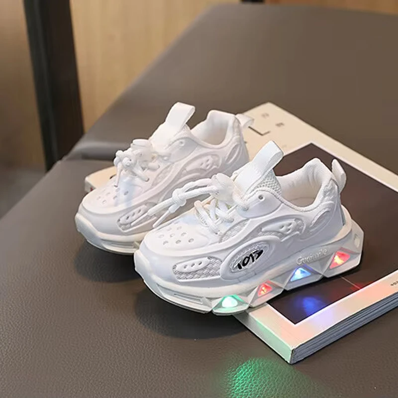 Children's Fashion Sneakers Kids' Sport Shoes LED Casual Sport Kids Sneakers for Boys and Girls