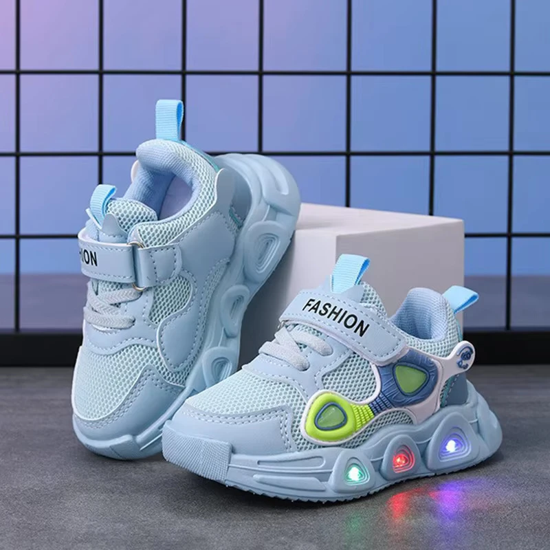 All Seasons Children Sneakers Lighting Casual  Shoes for Boys Girls