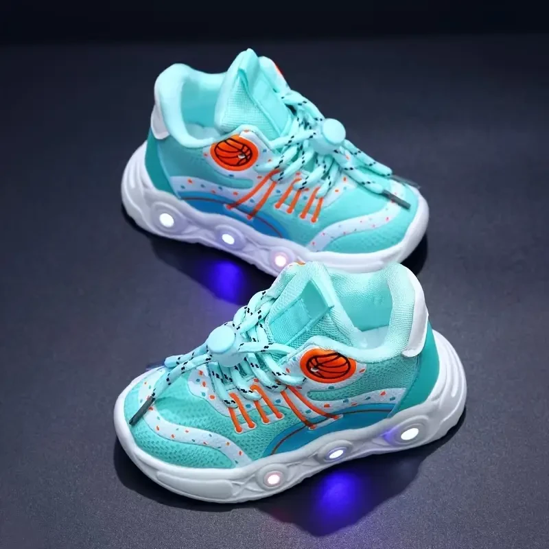 Light Up Shoes for Boys Girls Toddler LED Flashing Sneaker Mesh Breathable - Image 3