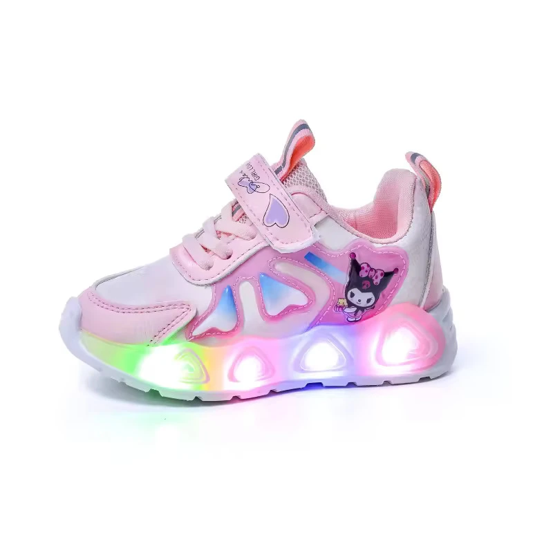 Girls LED Luminous Sport Shoes Children Flashing Light Up Sneakers - Image 5