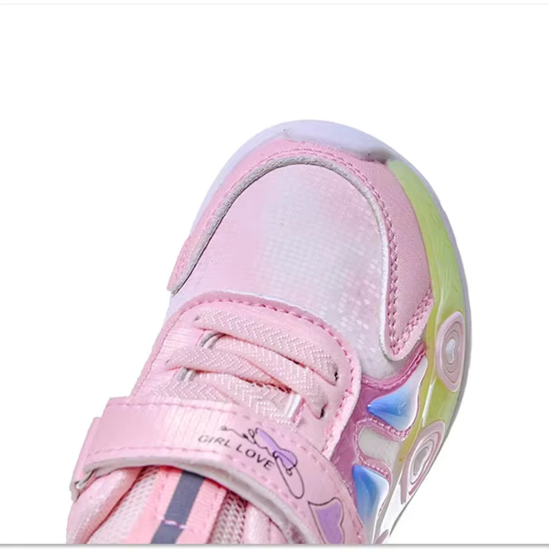 Girls LED Luminous Sport Shoes Children Flashing Light Up Sneakers - Image 6