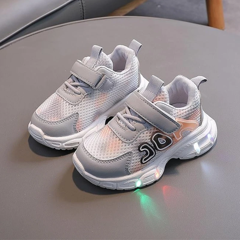 Breathable Mesh Sneakers, Anti-Slip Soft Sole, Casual for Boys & Girls