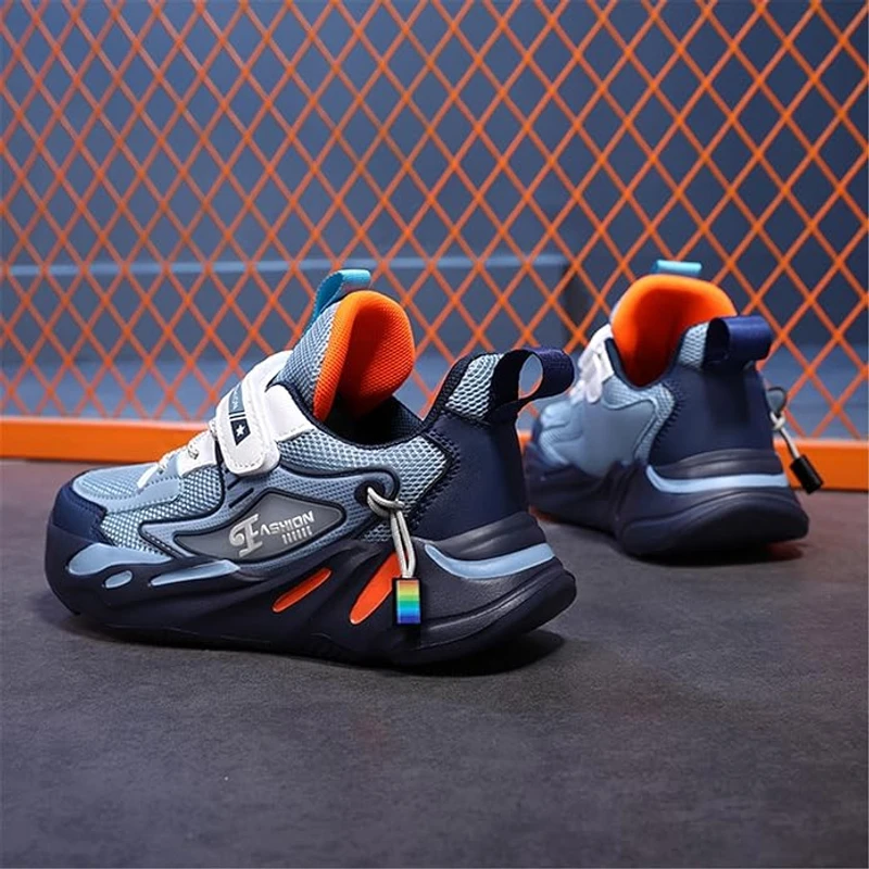 Kid Sneakers Sport Shoes for Boys Fashion Leather Children Breathable Mesh Comfort Shoes Casual Walking Outdoor Running Shoes - Image 4