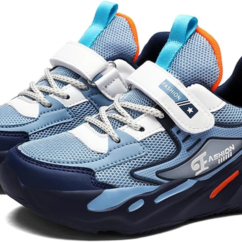 Kid Sneakers Sport Shoes for Boys Fashion Leather Children Breathable Mesh Comfort Shoes Casual Walking Outdoor Running Shoes - Image 5