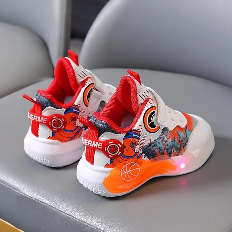 Unisex Kids' LED Light-Up Sneakers - Image 7