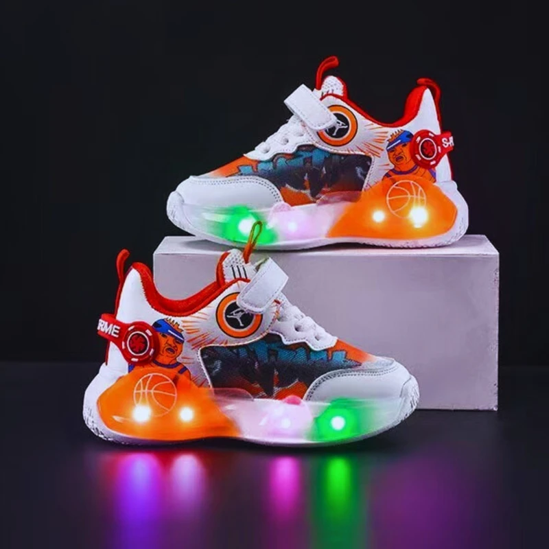 Unisex Kids' LED Light-Up Sneakers