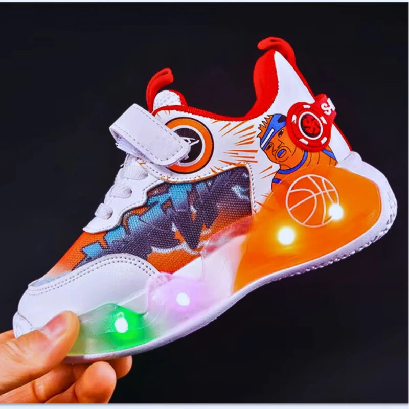 Unisex Kids' LED Light-Up Sneakers