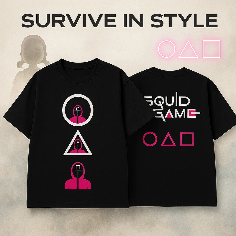 Drop Shoulder T-Shirt (Squid Game)