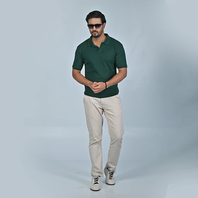 Old Money Polo - Green - Thumbnail 3