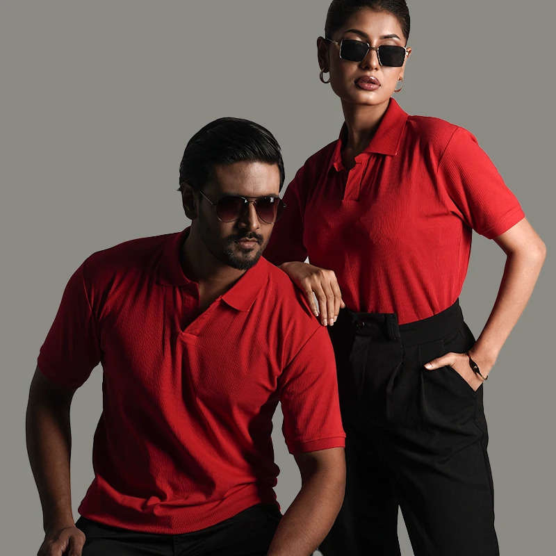 Old Money Polo - Red - Thumbnail 5