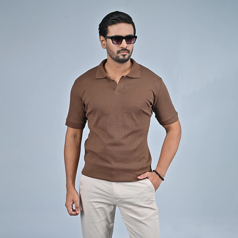 Old Money Polo - Coffee - Thumbnail 3