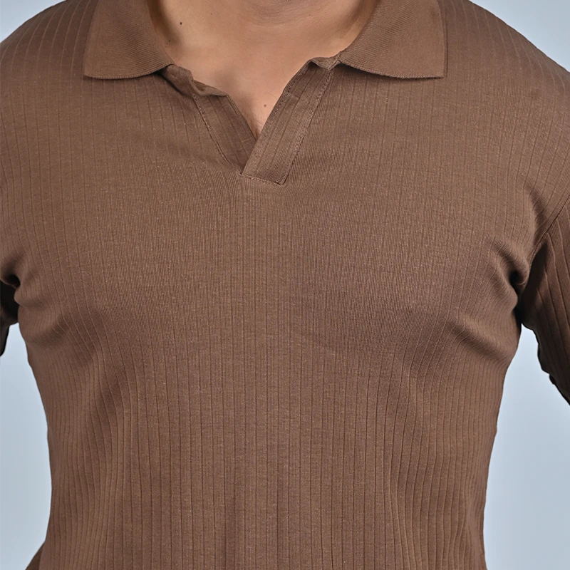 Old Money Polo - Coffee - Thumbnail 4