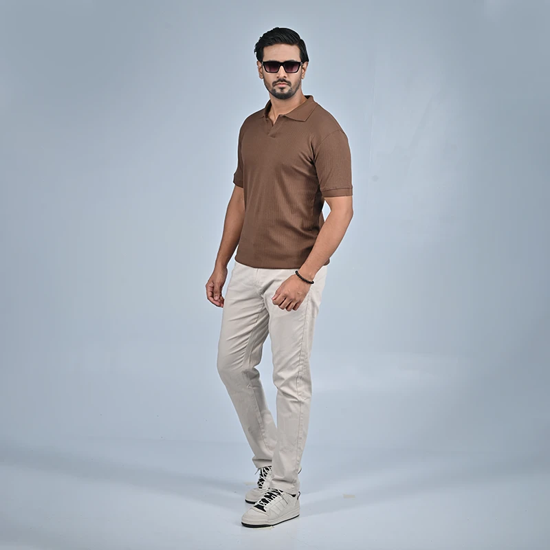 Old Money Polo - Coffee - Thumbnail 5