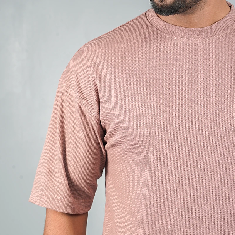 Mens Oversized Drop Shoulder - Dusty Rose