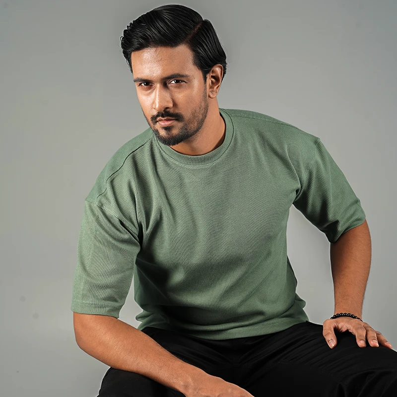 Men’s Oversized Drop Shoulder - Sage Green