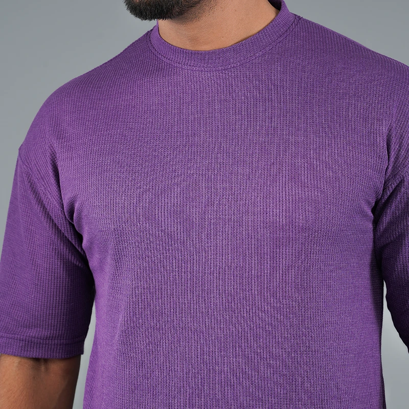 Men’s Oversized Drop Shoulder - Lavender - Thumbnail 2