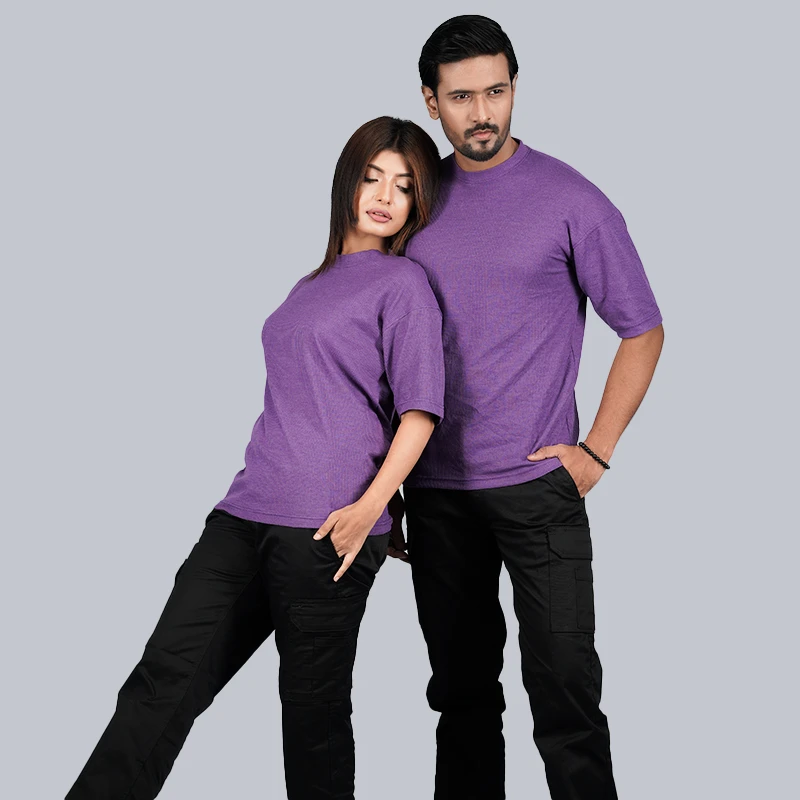 Men’s Oversized Drop Shoulder - Lavender - Thumbnail 5