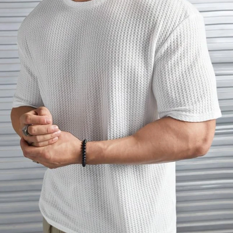 Mens Oversized Drop Shoulder - Off White - Thumbnail 6