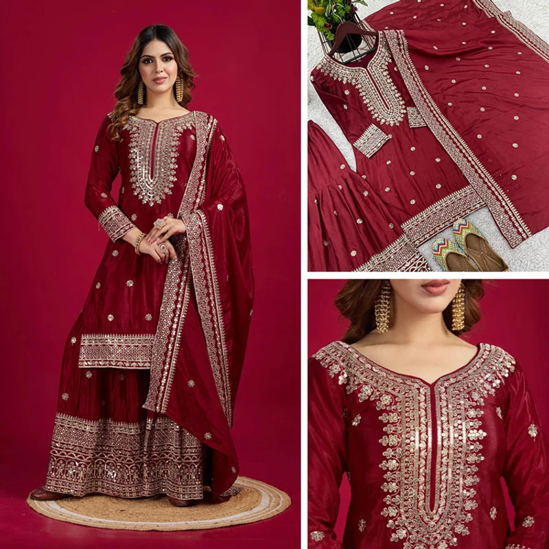 রেডিমেড গারারা - রেড