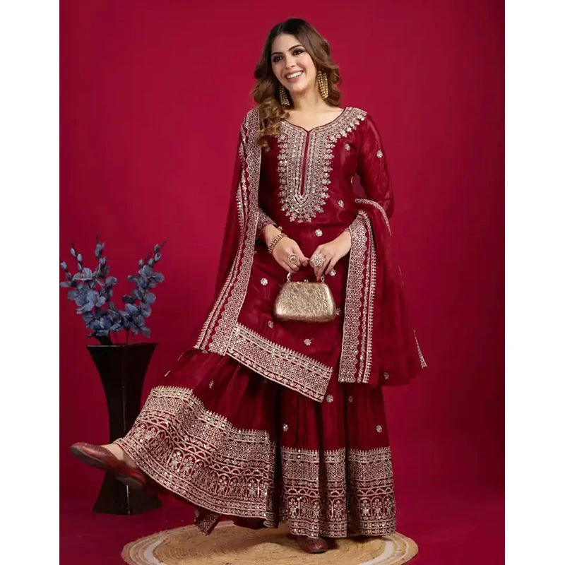 রেডিমেড গারারা - রেড