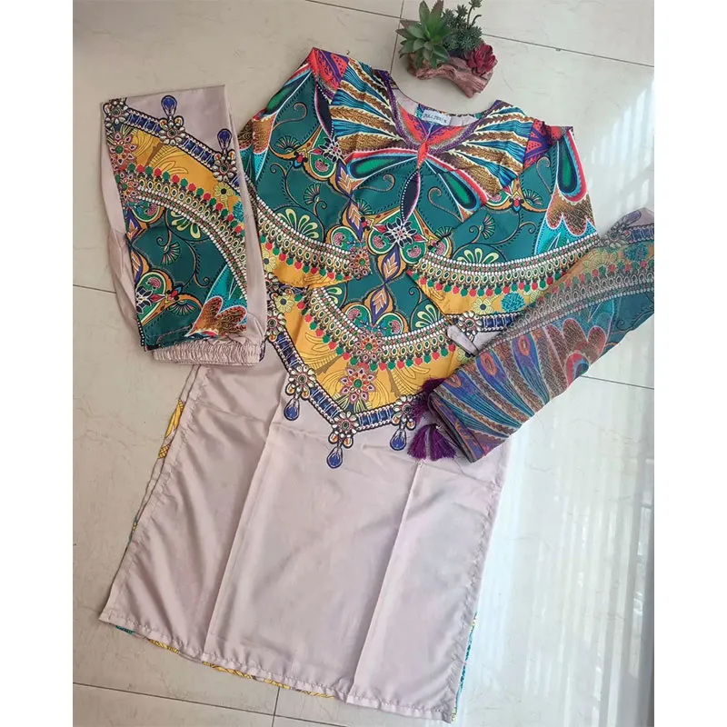 ডিজিটাল প্রিন্ট মাইক্রো ফেব্রিকস থ্রি-পিস