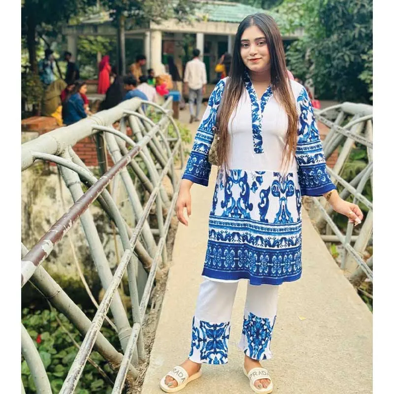 থাই ক্রেপ ফেব্রিস টু পিস - Image 4