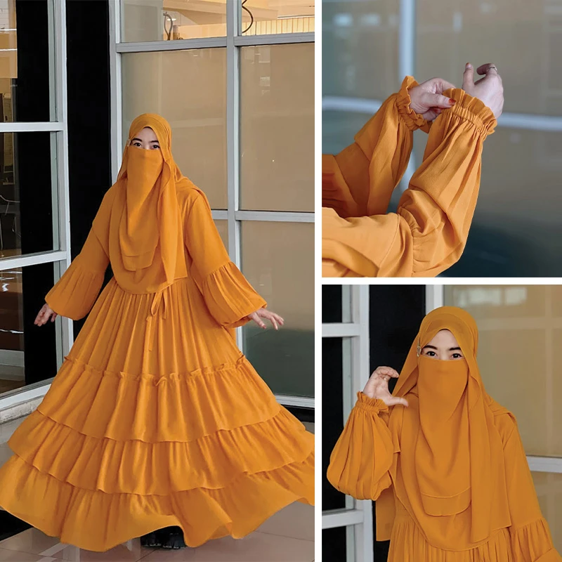 তিন লেয়ার কুচি বোরকা