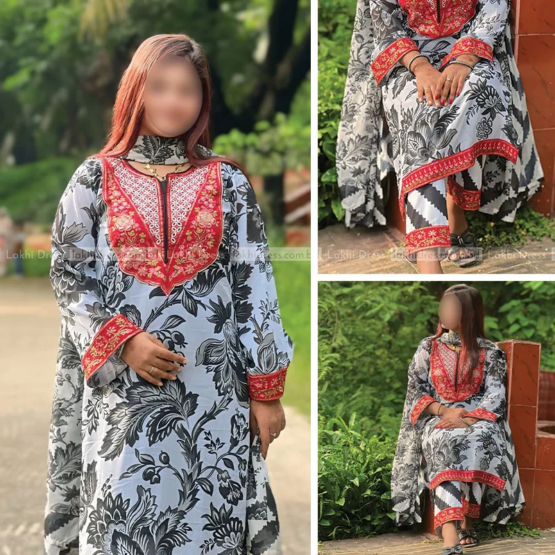 প্রিমিয়াম জর্জেট থ্রিপিস